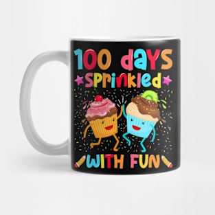 100th Day Of School 100 Days Sprinkled With  Cupcake Girl Mug